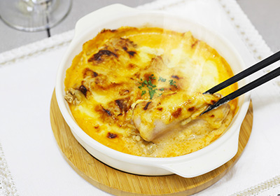 えのきのハム巻き グラタン風