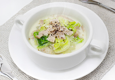 ハムと白菜のクリーム煮
